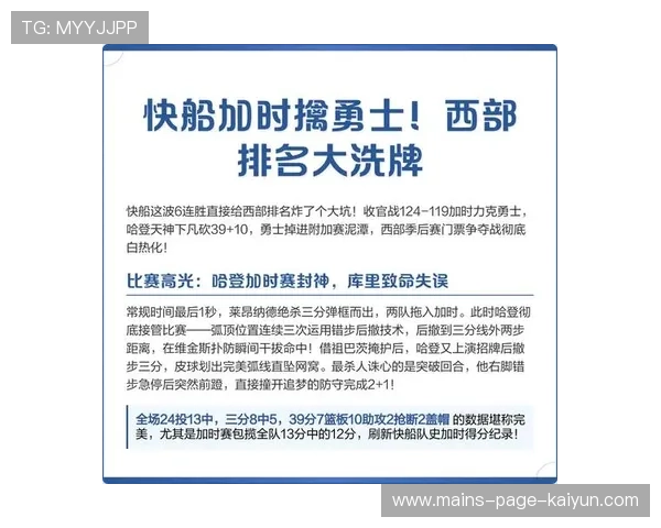 快船排名上升背后：一笔隐藏换人策略成转折点！